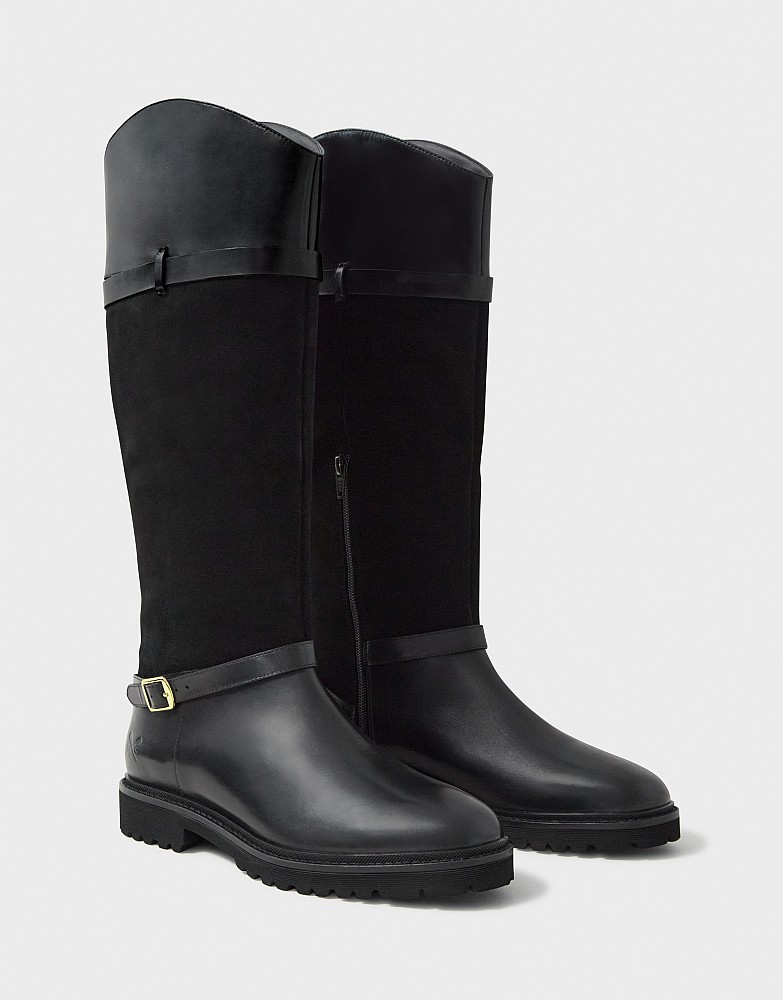 Chunky Tall Boot in Black