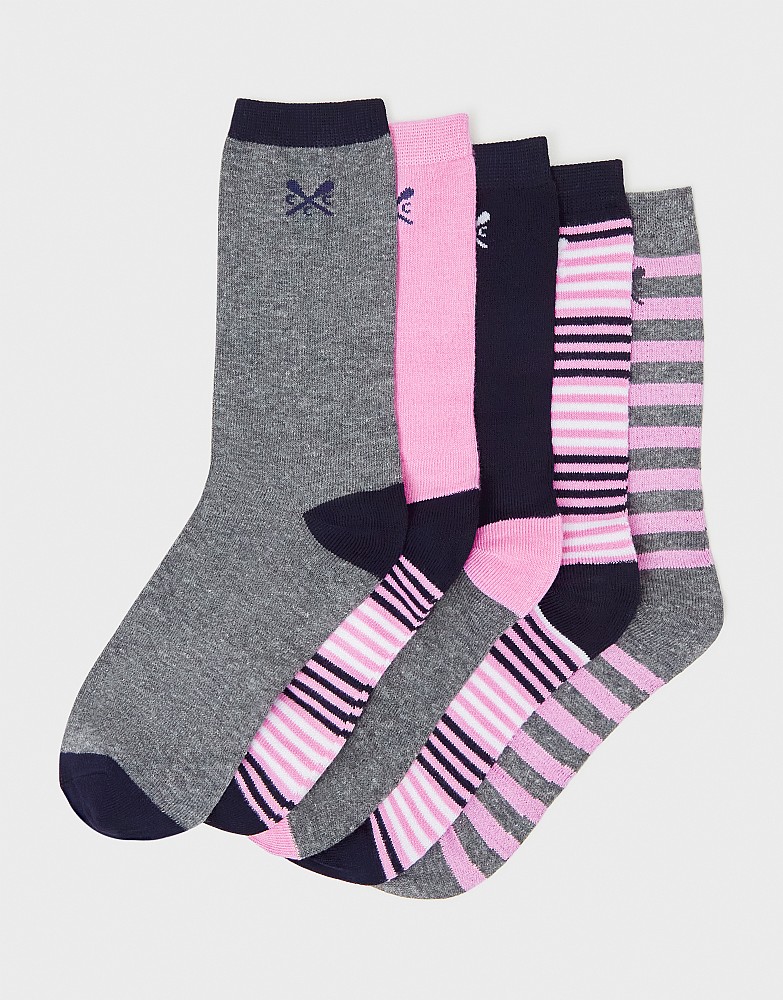 5 Pack Bamboo Sock Box