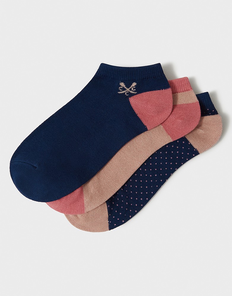 3 Pack Bamboo Trainer Socks