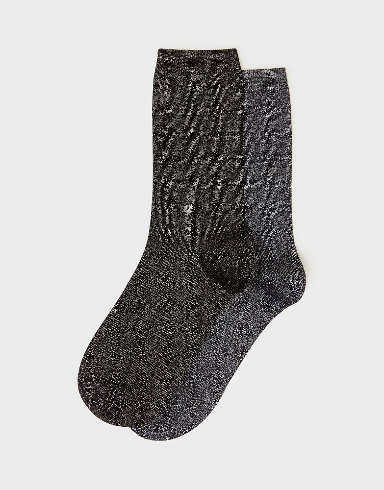 2 Pack Party Socks in Black