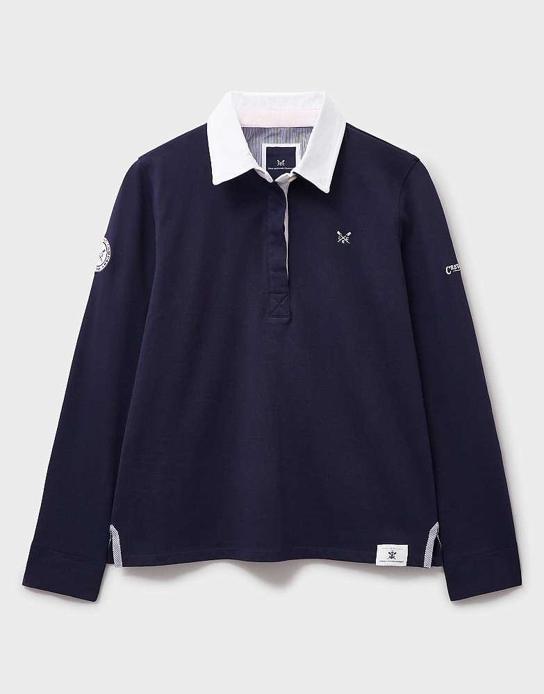 Polo Shirts Long Sleeve Rugby Shirt Womens Long Sleeve Polo Crew