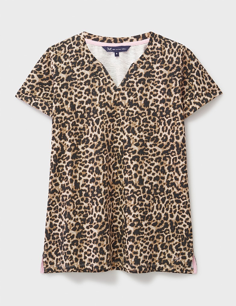 SweatyRocks Women's Leopard Print Short Sleeve Tee - Raglan Crew Neck Summer T-Shirt - View #7