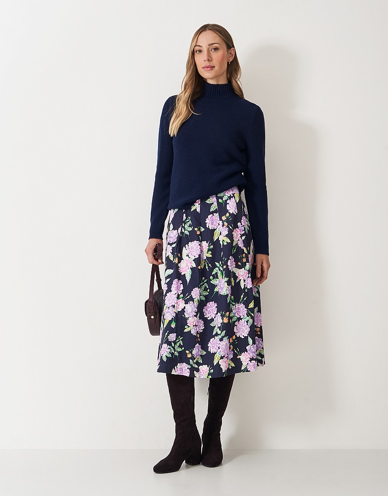 Fearn Darted Skirt in Floral