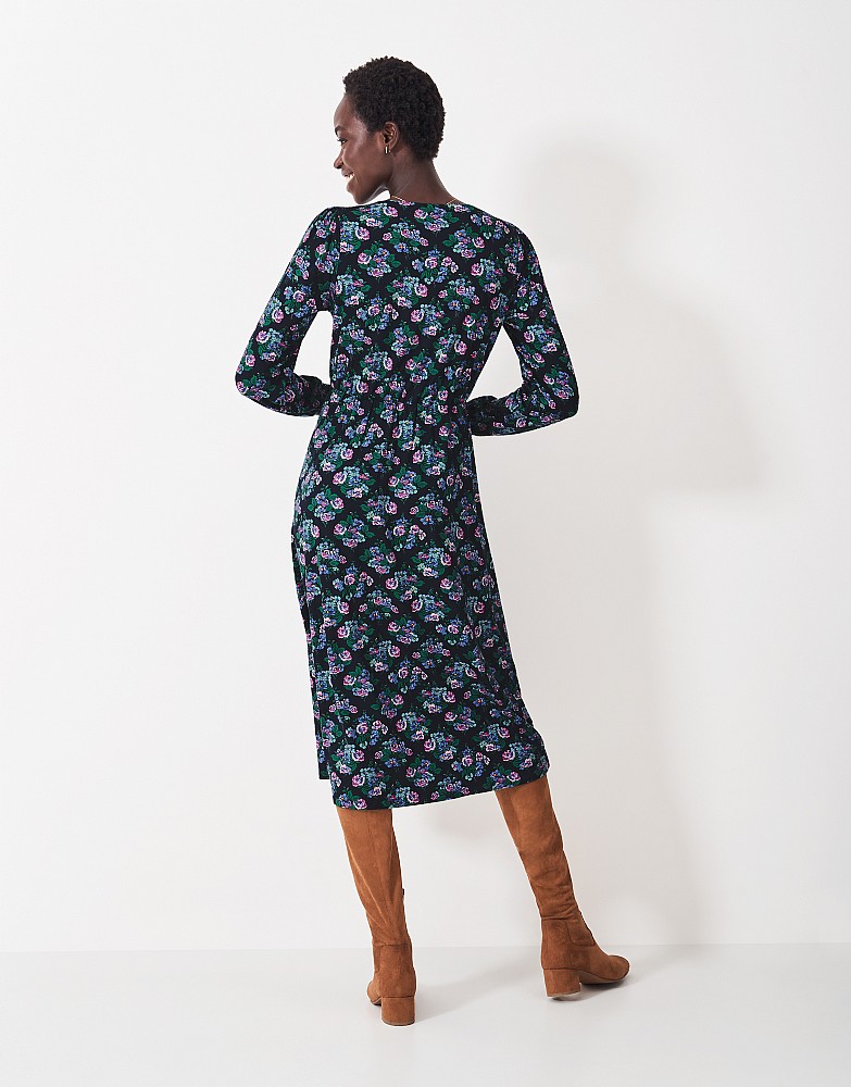 jersey midi tea dress Boden Women's Heidi Jersey Midi Tea Dress in Blue