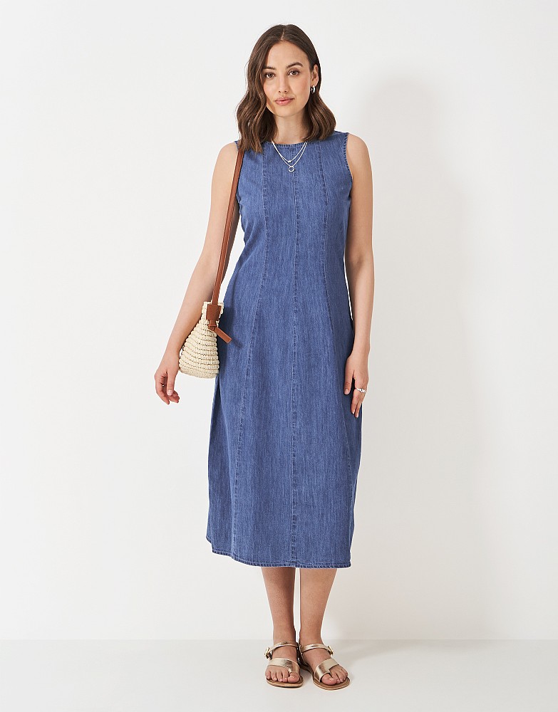 Flo Fit and Flare Dress in Blue