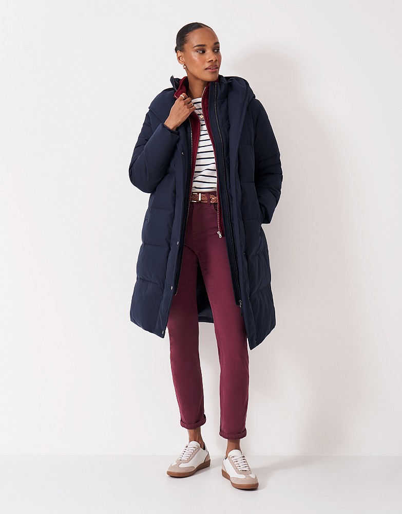 Heavy Padded Coat in Dark Navy