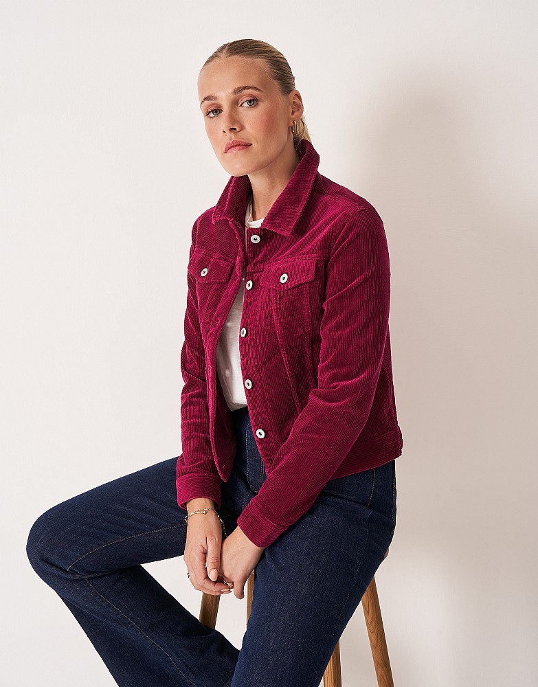 Cord Western Jacket in Red