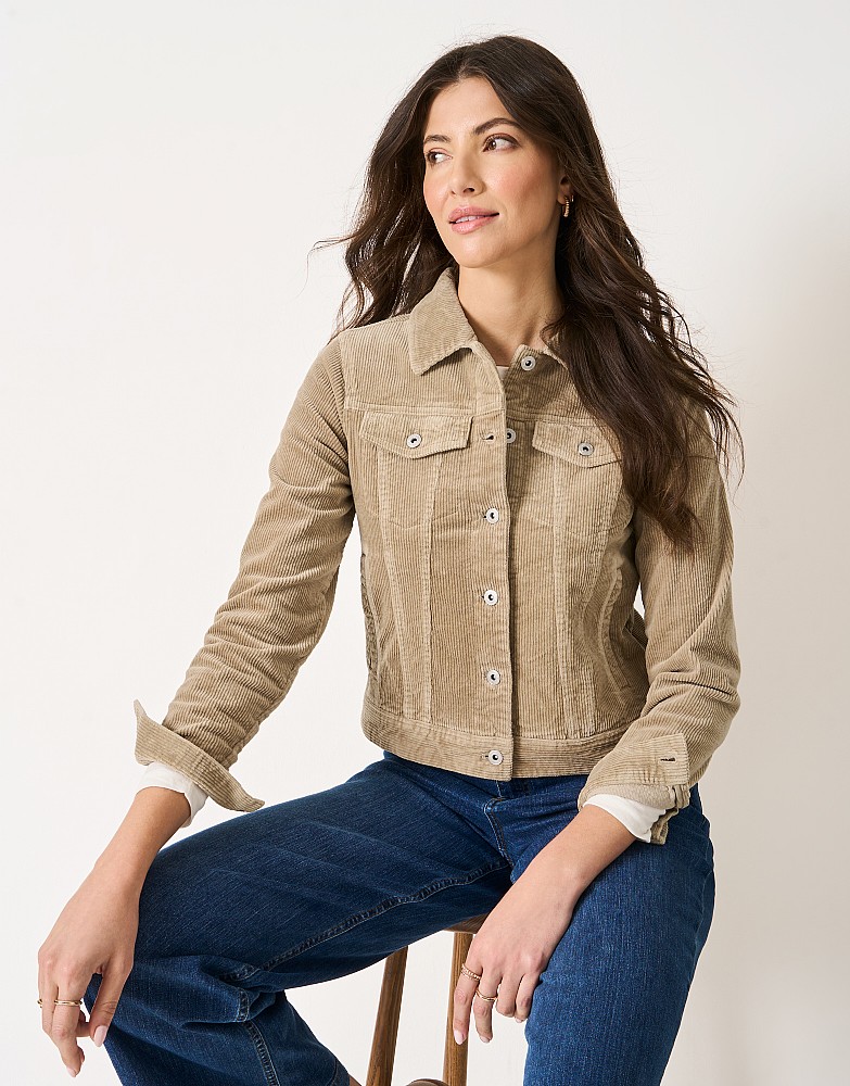 Cord Western Jacket in Tan
