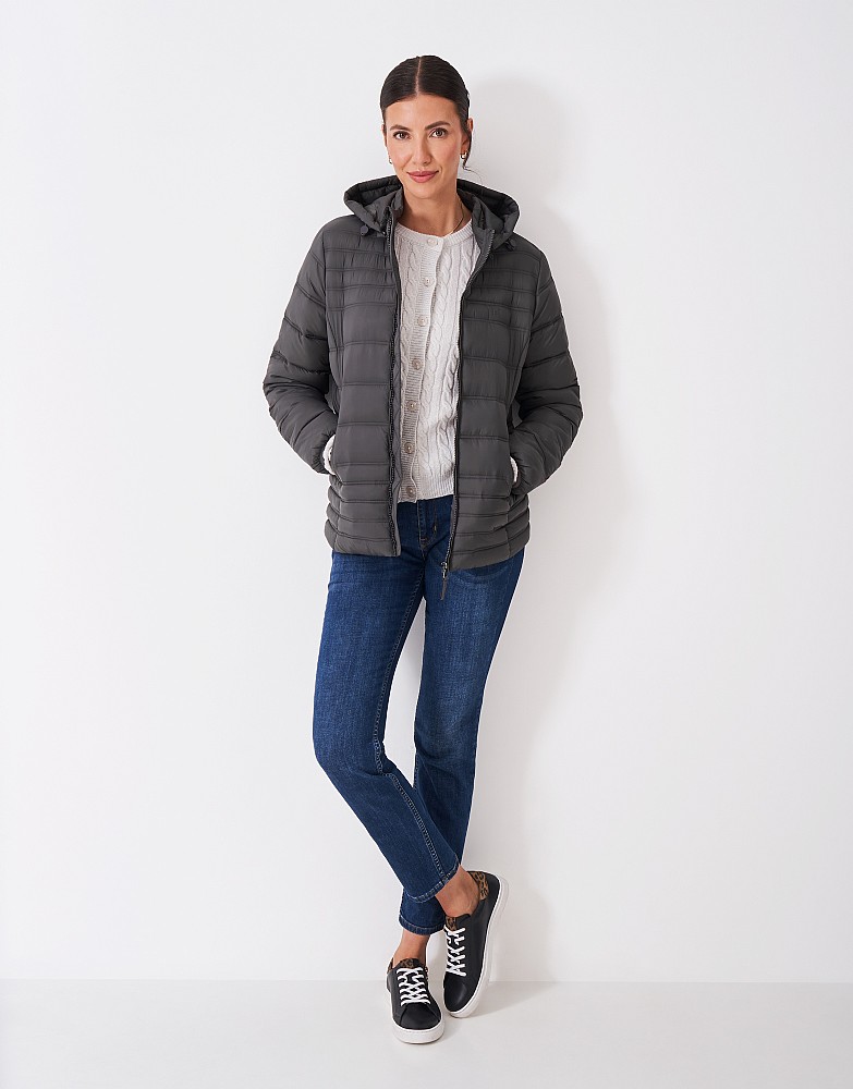 Women's Lightweight Padded Jacket in Black from Crew Clothing Company