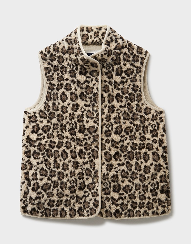 Women's WXA104 - PRINTED BORG GILET from Crew Clothing Company