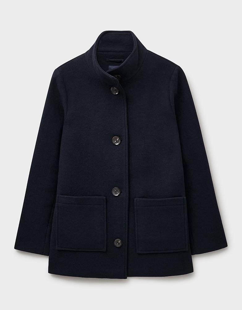 Women's WXA118 - TEXTURED FUNNEL NECK WOOL JACKET from Crew