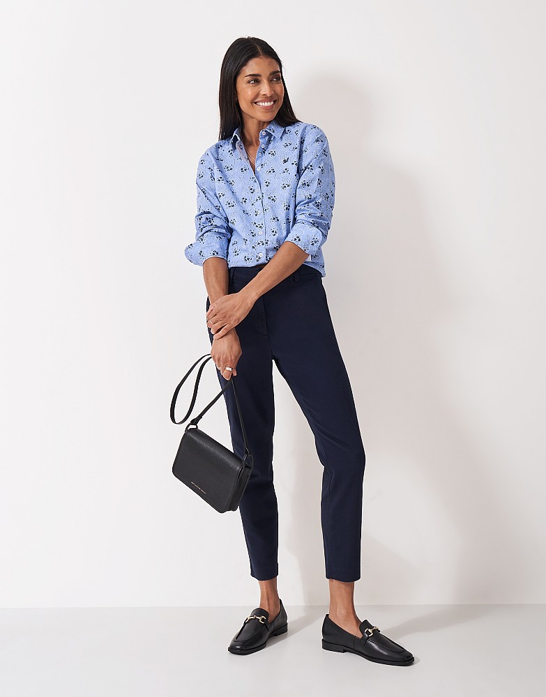 Lulworth Shirt in Blue and Floral Print