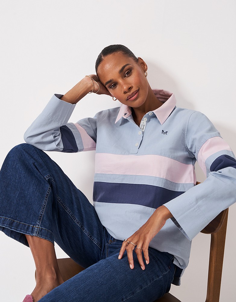 Striped Deck Shirt in Blue