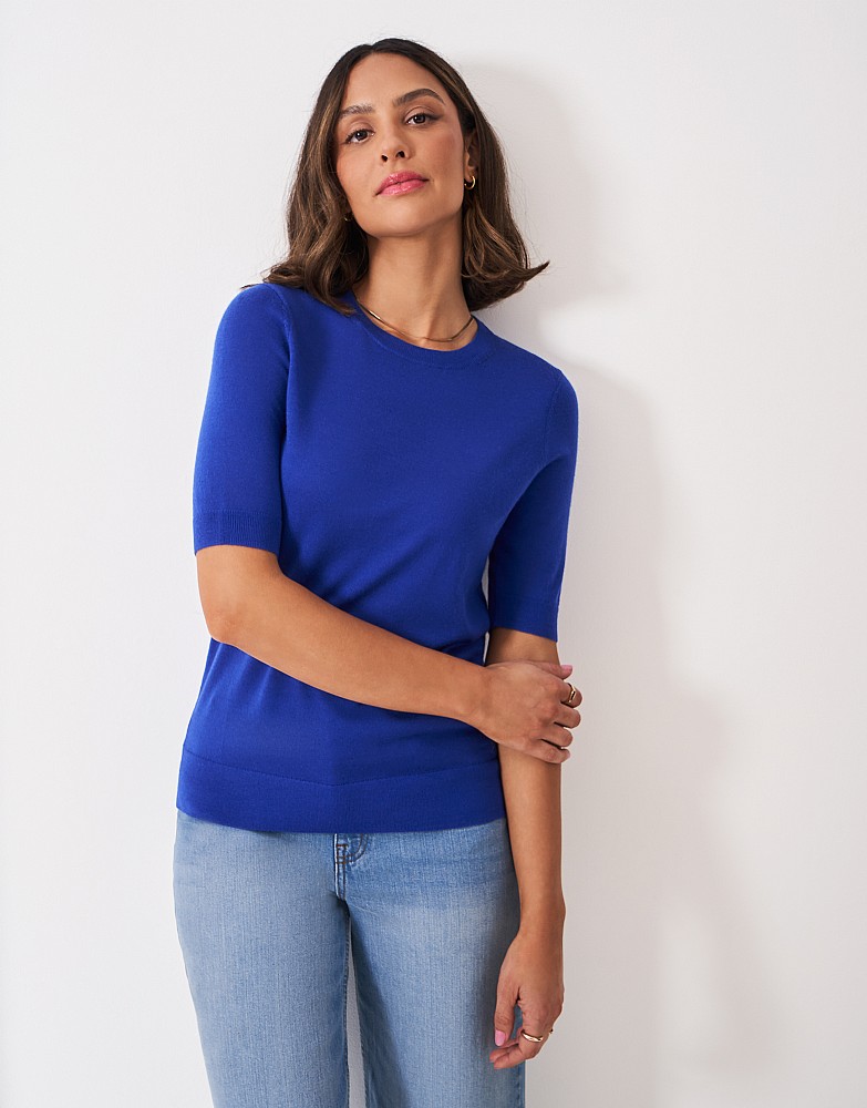 Merino Short Sleeve Tee in Royal Blue