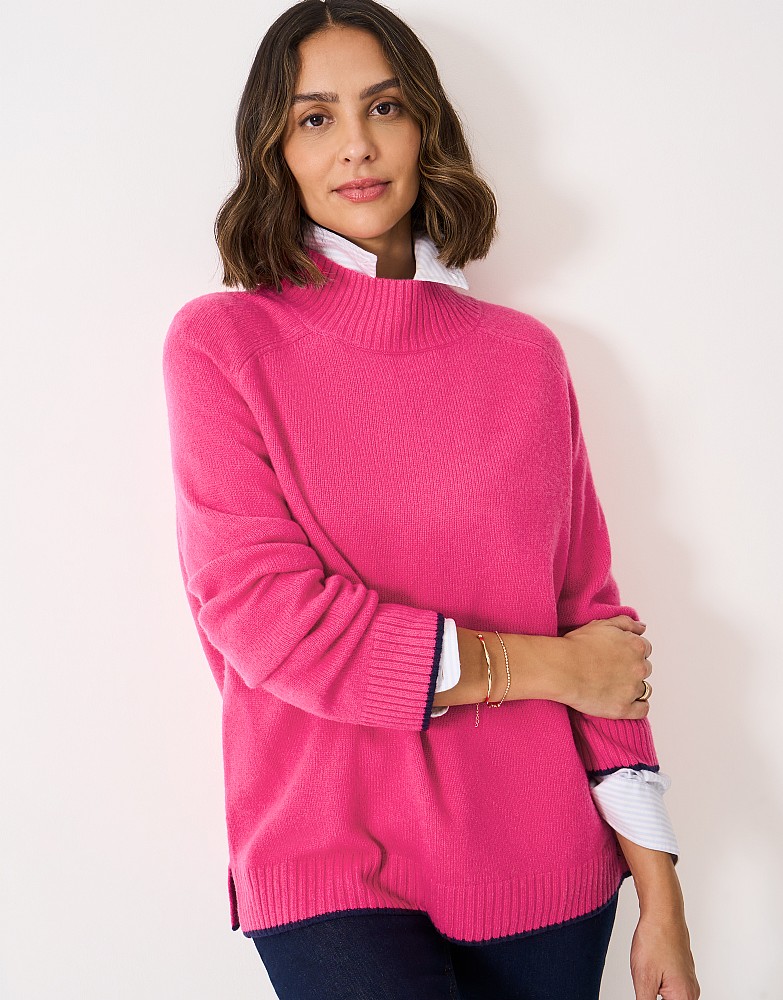 Merino Wool Jumper in Pink