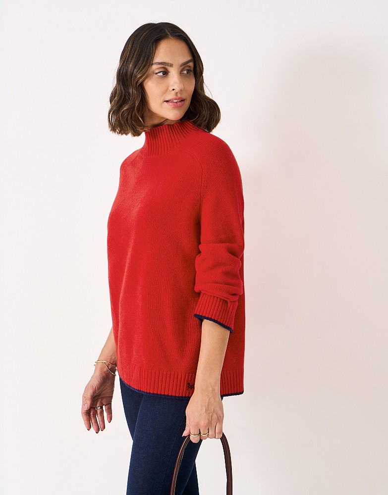 Merino Wool Jumper in Red