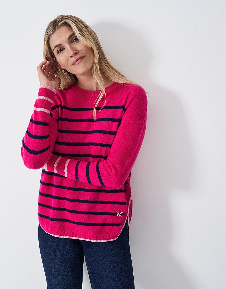 Harmony Rosie Merino Blend Jumper in Pink