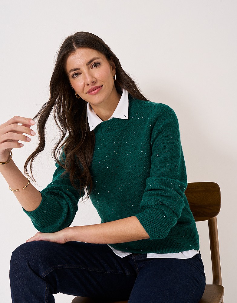 Glitterball Jumper in Green