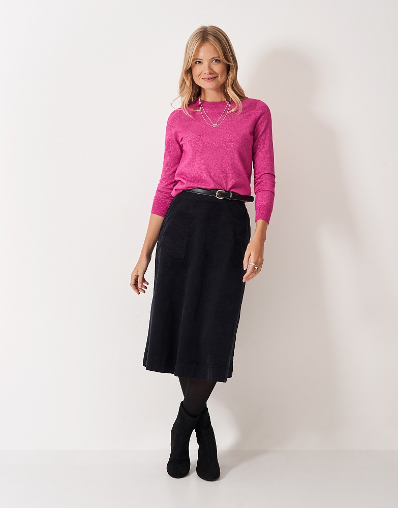 Lula Viscose Blend Sparkle Jumper in Pink
