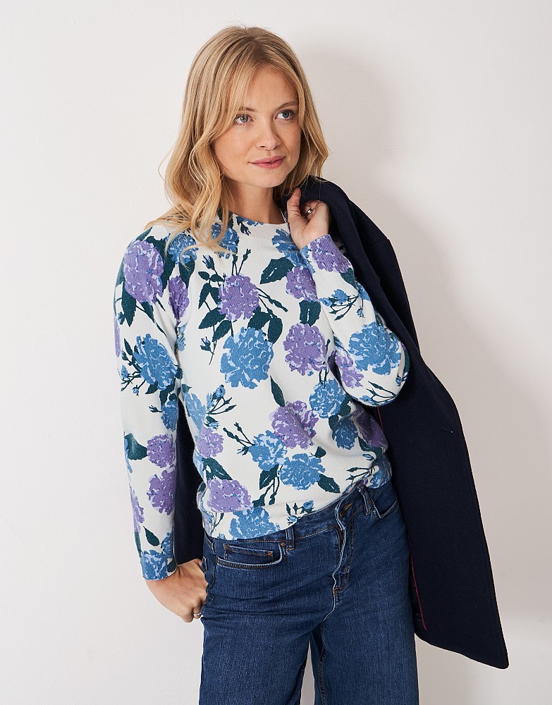 Printed Knitted Jumper in Multi-Colours