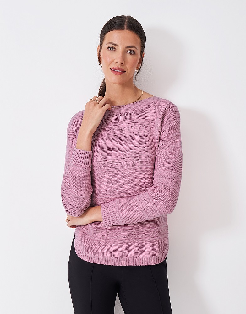 Cotton-Blend Tali Jumper in Pink