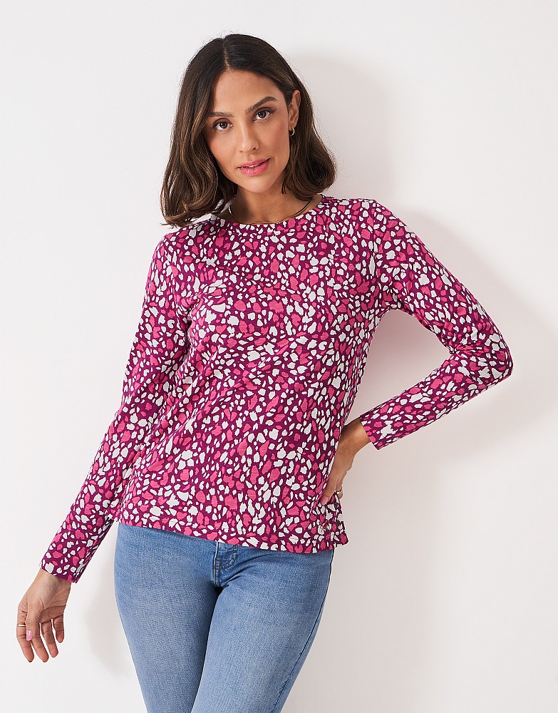 Cassandra Top in Pink and Petal print