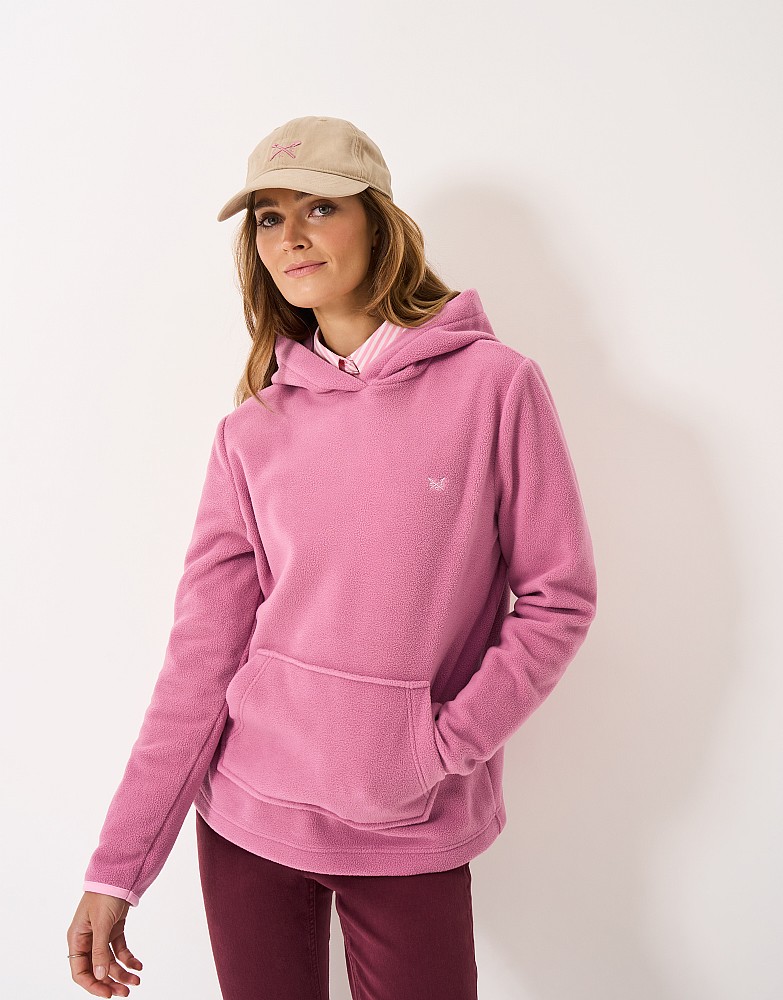 Micro Fleece Hoodie in Pink