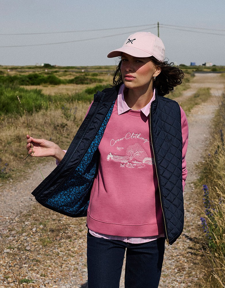 Graphic Super Soft Crew Neck Sweatshirt in Pink