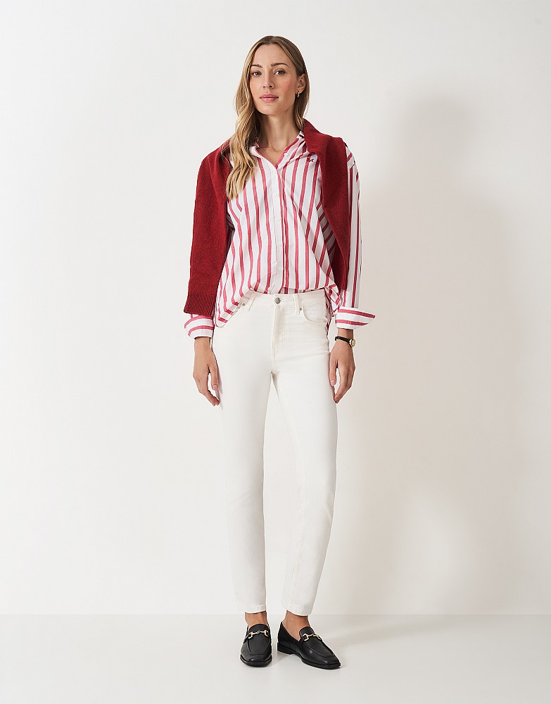 Straight Leg Jeans in White