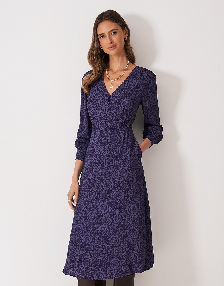 Sabrina Midi Dress in Purple