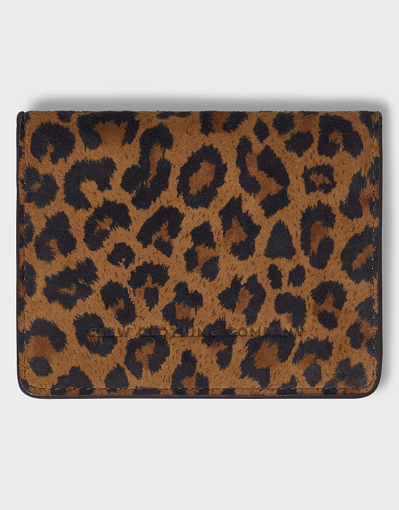 Card Holder in Leopard Print