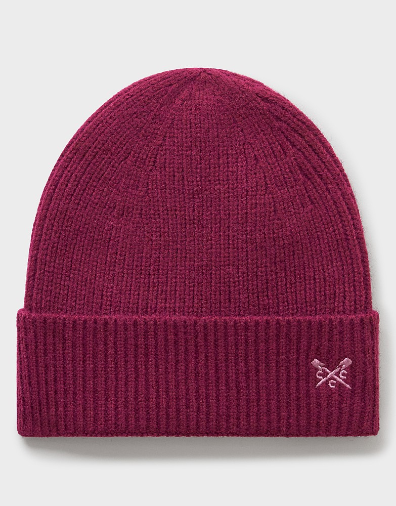 Knitted Beanie in Red