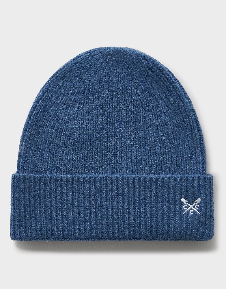 Knitted Beanie in Teal