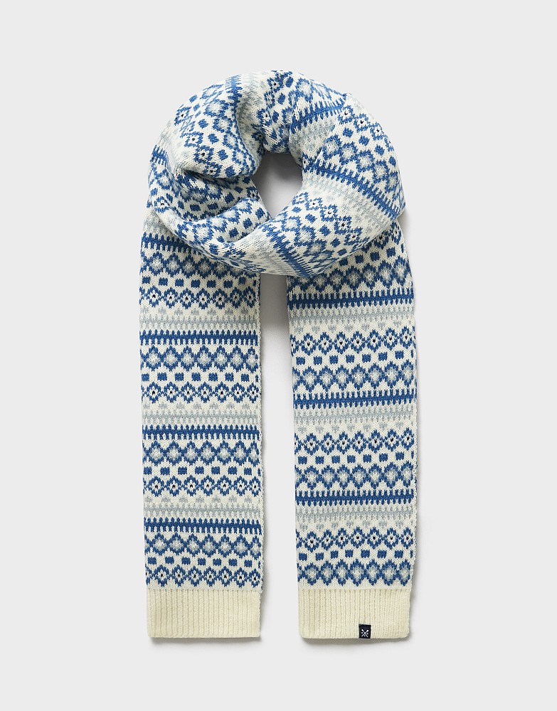 Fairisle Scarf in Blue