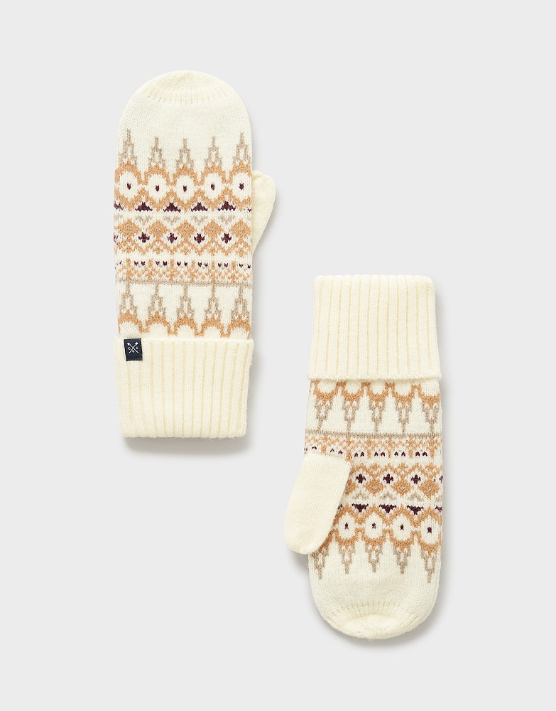 Fairisle Mittens in Grey