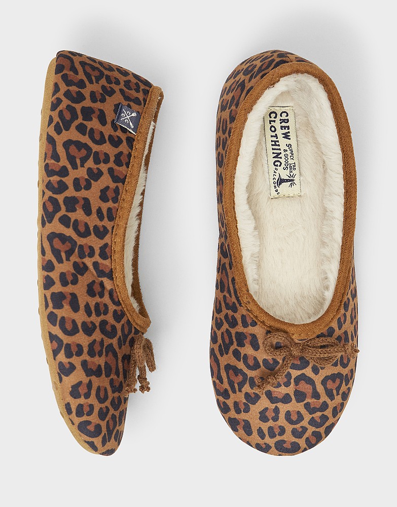 Ballerina Slippers in Leopard Print