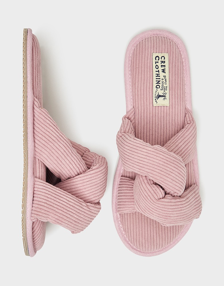 Twist Front Slipper in Pink