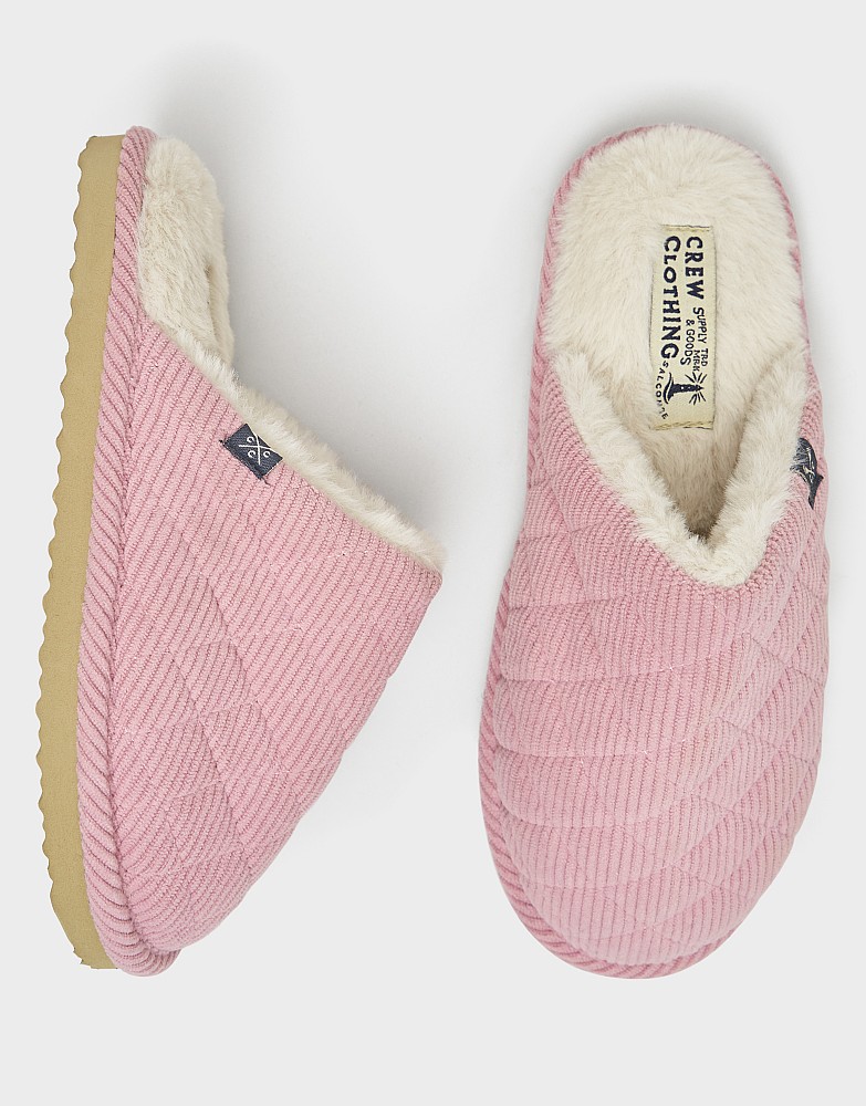 Quilted Mule Slipper in Pink