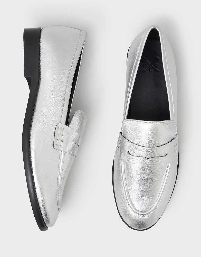 Classic Loafers in Silver