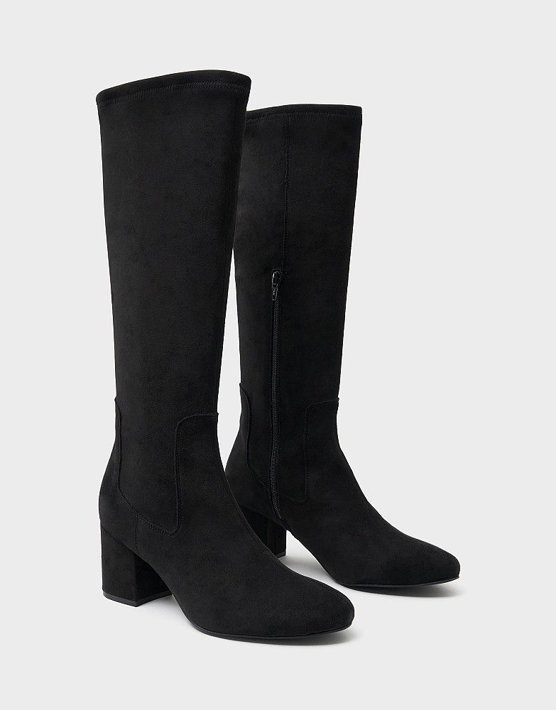 Bella Tall Heel Boot in Black