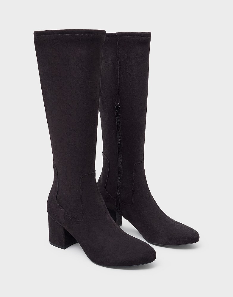 Bella Tall Heel Boot in Brown