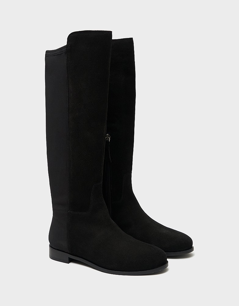 Long Stretch Boot in Black