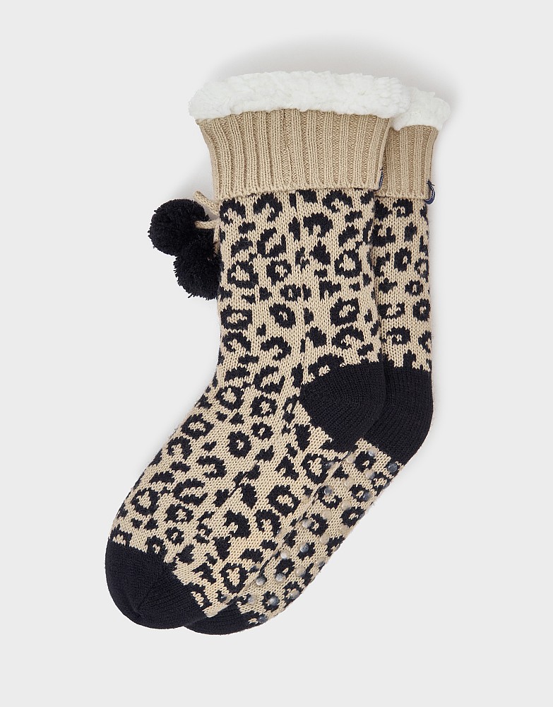 Cosy Socks in Leopard Print