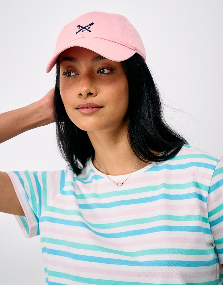 Crew Cotton Logo Cap in Pink