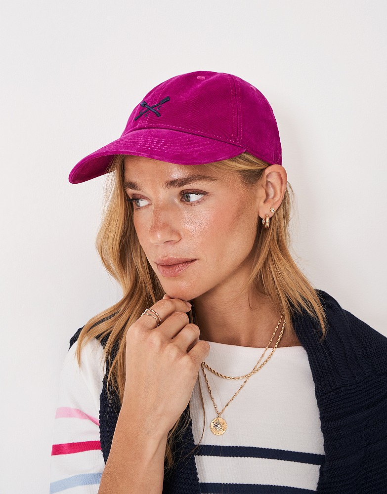 Cotton Crew Logo Cap in Purple