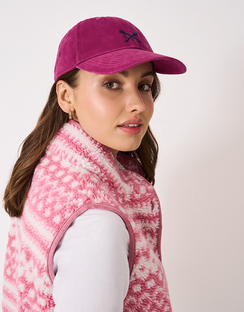 Cotton Crew Logo Cap in Rose Pink