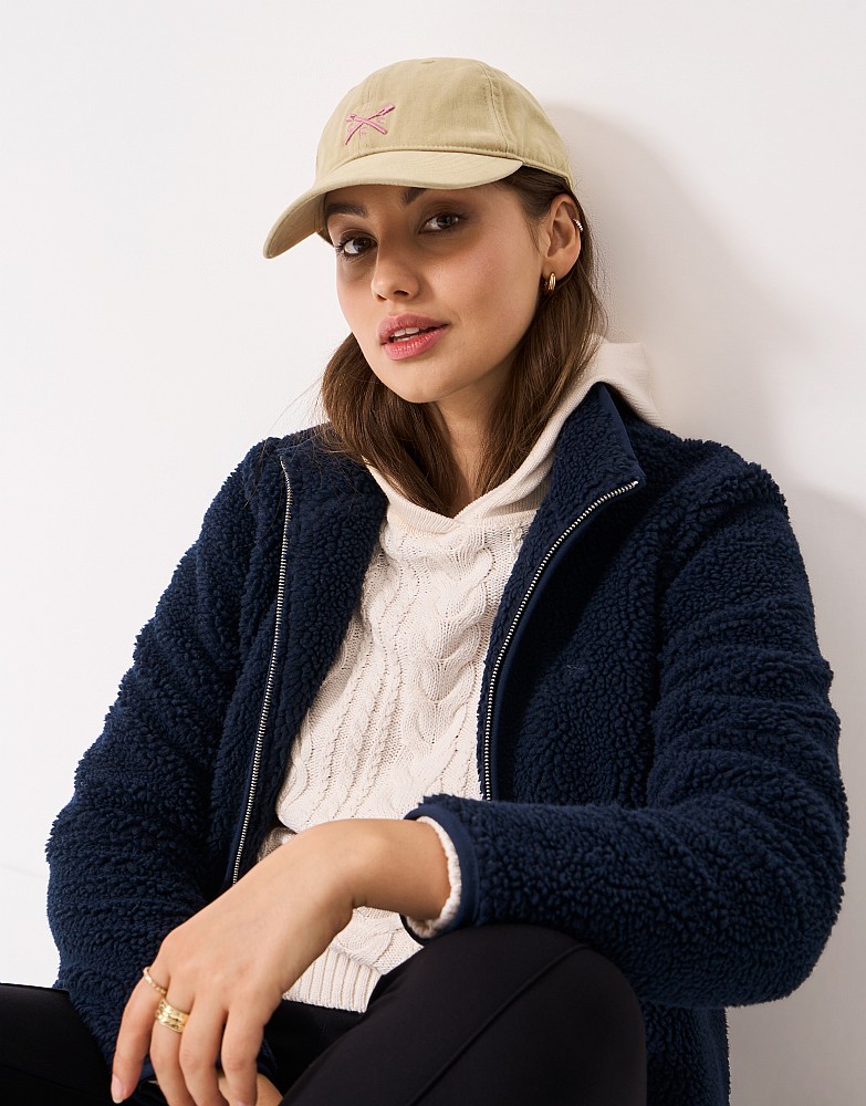 Cotton Crew Logo Cap in Cream