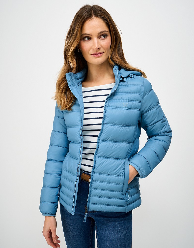 Lightweight Padded Jacket In Light Blue