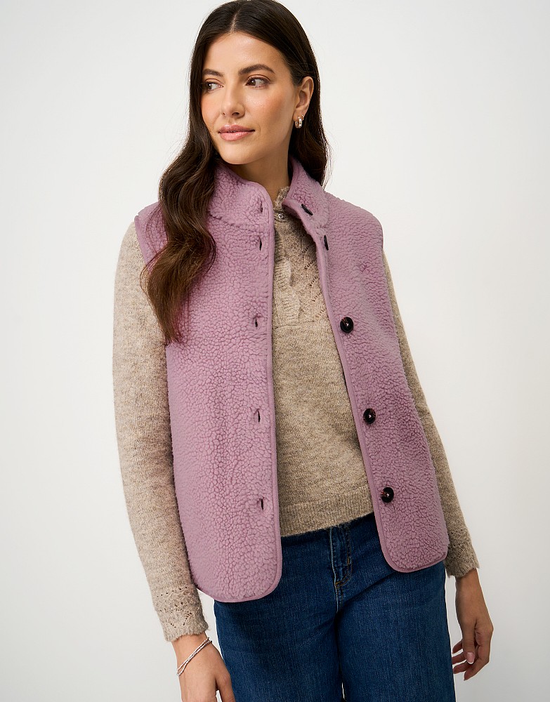 Borg Gilet in Orchid