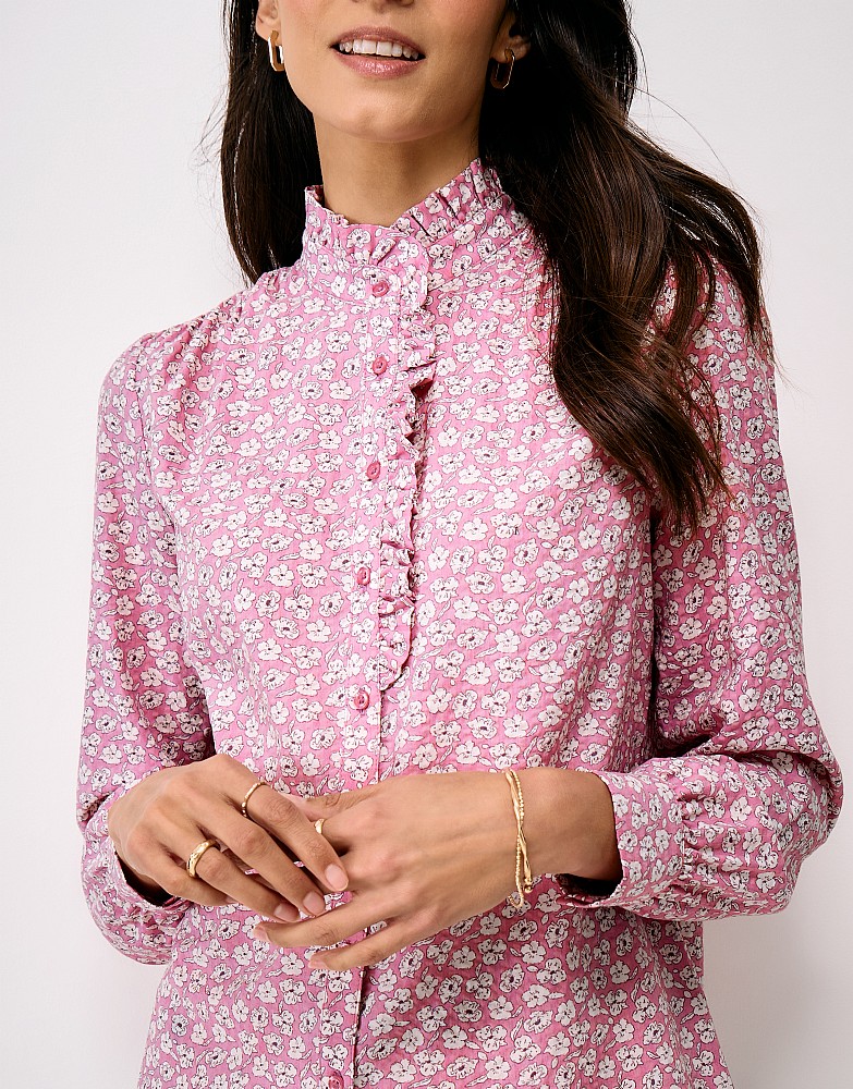 epine tulle frill blouse （pink） epine エピヌ all tulle frill blouse - メルカリ